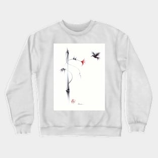 Sweetness - Hummingbird & Flower Painting Crewneck Sweatshirt